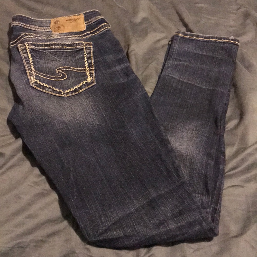 Silver jeans fluid denim aiko mid skinny